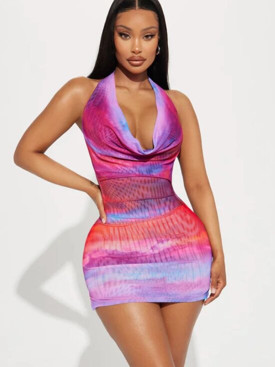 Brand new never worn Micro Mini Dress - fashion nova size XS - Picture 1 of 3